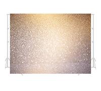 jiuzcare 1.5 * 2M Amarillo Brillo Telón Fondo Fotográficos Vinilo Fotografía de Fondos Golden Spots Fotografía de Dorado Brillo Telón de Fondo Shinning Sparkle Escala de Arena, HGB12