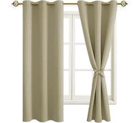 JIUZHEN Cortinas opacas con ojales para dormitorio, salón, cortina opaca, 2 unidades, 183 x 117 cm (alto x ancho)