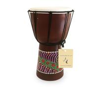 Jive Djembe Drum Bongo Congo - Tambor de madera africana, tamaño mediano, 30,5 cm de alto, sonido profesional, no fabricado en China