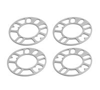 JIVIMOCO 4 piezas espaciadores de rueda de aluminio para placa de coche, espaciadores, rueda de 5 mm, perno para 4 x 100 y 4 x 114,3, 5 x 100, 5 x 108, 5 x 114,3 y 5 x 120 cm