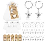 JIVIMOCO Juego de 36 colgantes de de la , con bolsa de organza, colgante de pequeño como regalo para invitados, bautizo, confirmación, recuerdo de boda