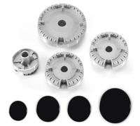 JIVIMOCO Juego de tapa de estufa actualizada, horno de gas, quemador de tapón, tapón quemador de gas, apto para la mayoría de los quemadores de gas