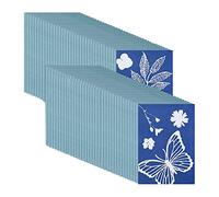 JIVIMOCO Kit de Papel de Cianotipo de Papel de ImpresióN Solar de 73 Piezas, Papel de Dibujo Solar Sensibilidad Papel de ImpresióN Natural de ImpresióN Solar