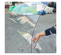 JIwqDY Láminas de Policarbonato Planchas Impermeable Transparente Panel de Techo de Plástico, Protección UV, para Invernadero, Marquesina, Cochera(100x600cm)