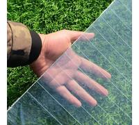 JIwqDY Planchas de Policarbonato para Tejados, Lámina para Techos Transparentes para Invernaderos, Planchas de Fibra de Vidrio, 0,8mm Paneles Aislantes(0.5x5m)