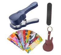 Jiwyunlu Creador De Púas De Guitarra | Colorido Y Decorativo Fabricante De Púas - Herramienta Perforadora para De Guitarra | para Jugadores Amantes Adolescentes Cumpleaños Bajo Arte Manualidad