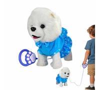 Jiwyunlu Perro de Juguete Que Camina y Se Mueve - Muñeca de Peluche Interactiva con Movimiento Eléctrico - Animal de Peluche Que Canta - para Niños Guarderías Salas De Juego Dormitorio Salón Hogar