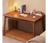 JixCJHj Computer Desk for Home Office, Offices Table for Small Spaces, Writing Desks ，Adjustable Feet | Water-Resistant, Scratchproof Surface，Easy Assembly，for Bedroom(Walnut,100 * 55cm(39 * 22in))