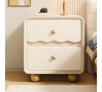 JixCJHj Mesita de Noche Estrecha ，Mesillas de Noches Pequeña，Mesa Auxiliar Alta，con cajón Espacio de Almacenamiento，Patas de Madera Maciza，para Dormitorio, Sala de Estar(White,35cm/14in)