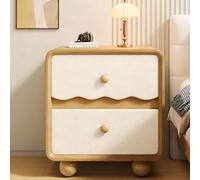 JixCJHj Mesita de Noche Estrecha ，Mesillas de Noches Pequeña，Mesa Auxiliar Alta，con cajón Espacio de Almacenamiento，Patas de Madera Maciza，para Dormitorio, Sala de Estar(Wood,50cm/20in)