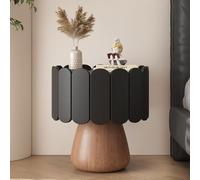 JixCJHj Mesita de Noche，Moderna Mesa Auxiliar，Mesas de Sofá，con cajón, con Espacio de Almacenamiento，Patas de Madera Maciza，para Pasillo,Sala de Estar, Dormitorio(Black2,40cm/16in)