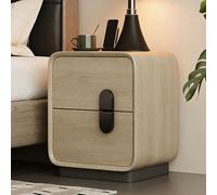 JixCJHj Mesita de Noche，Moderna Mesa Auxiliar ，Pequeña Mesitas de Noches,con Cajón, con 2 Niveles de Almacenamiento,con Patas de Madera Maciza,para salón, Dormitorio(Ginkgo,25cm/10in)