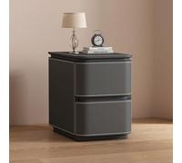 JixCJHj Mesitas de Noche Delgadas, mesita de Noches Estrecha，Mesa Auxiliar Lateral pequeña，con cajón，Patas de Madera Maciza，para Espacios pequeños, para Dormitorio, Sala de Estar(Dark Gray,45cm/18in)