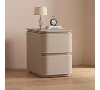 JixCJHj Mesitas de Noche Delgadas, mesita de Noches Estrecha，Mesa Auxiliar Lateral pequeña，con cajón，Patas de Madera Maciza，para Espacios pequeños, para Dormitorio, Sala de Estar(Khaki,60cm/24in)