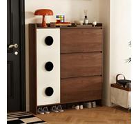 JixCJHj Mueble Zapatero Plástico，Organizador de Zapatos,estantes Ajustables y extraíbles,con Cubierta Antipolvo，Ahorra Espacio，con Puertas, para Salón, Pasillo, Entrada, Dormitorio(100cm/39in)