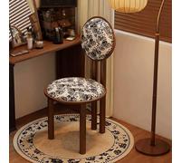 JixCJHj Redondo Taburete de tocador，Silla de Maquillaje ，Asiento Acolchado,con Respaldo，con pies Antideslizantes,para Tocador, Salón, Dormitorio，Barra(Multi-colored2)