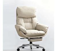 JixCJHj Sillón o Silla de Oficina Director cómodo,Sillas de Escritorio computadora Oficina，Soporte Lumbar, con reposapiés， Reposacabezas y Asiento Gruesos, con Ruedas ， con reposabrazos