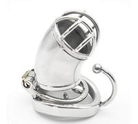 JIXIN Jaulas De Pene, Dispositivo De Castidad Masculina De Acero Inoxidable Jaula De Martillo De Bloqueo De Virginidad Masculina Con Tubo,50mm