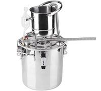JIXIN Kit para Hacer Vino, Caldera Casera De Acero Inoxidable Alcohol Kit para Hacer Vino Equipo De Destilación De Agua Caldera para Vino (10L)