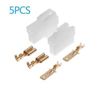 jixopn5Sets Conector de toma de corriente CC tipo T para VHF/UHF Kenwood ICOM Yaesu