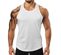 JiXuan Chaleco de Hombre Algodón Hombre Fitness Camisetas Sin Mangas Fitness Camisetas Hip Hop Camiseta Sin Mangas