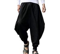 JIXUAN Nuevos Hombres Hip Hop Pantalones Casual Drape Drop Crotch Harem Pantalones Baggy Dance Pants Gothic Punk Style Streetwear Pants