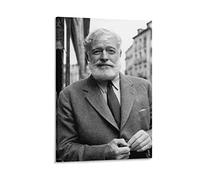 JIYAN Póster de Ernest Hemingway de los corresponsales de la guerra americana, arte de pared, impresiones para colgar fotos para decoración del hogar, pósteres de 08 x 12 pulgadas (20 x 30 cm)