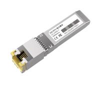 jiyaohui Módulo SFP+ 10G 10GbE cobre Módulos SFP Optical Puerto Ethernet RJ45 Módulo transceptor Gigabit 1000M 1 unids Metal Plata