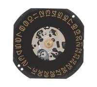 jiyaohui Movimiento de Reloj de Cuarzo VX42 VX42E Fecha a 3'/4.5' sin Accesorios de Piezas de Repuesto Reloj de Batería, Negro