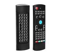 jiyaohui - Ratón de aire para caja de televisión Android, mini teclado inalámbrico con control remoto de aire y ratón con retroiluminación RGB MX3 Pro IR Aprendizaje