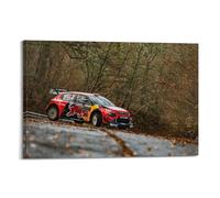 JIYAYCU Póster de coche de rally para C3 WRC 2019 Campeonato del Mundo de Rallyes, cuadro decorativo en lienzo, 30 x 45 cm