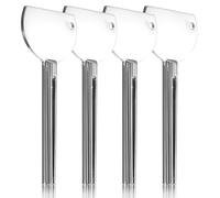 JIYIN 4 exprimidores de pasta de dientes, rodillo exprimidor de tubo de pasta de dientes de metal, dispensador de llaves manual para pasta de dientes, cosméticos, crema de manos (C, talla única)