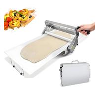 JIYINGHUI Máquina Manivela Laminadora de Masa, Laminadora de Fondant para Glaseado, Mazapán y Hojaldre,con 10 Grosores Ajustables, CREA Capas Hojaldradas Fácilmente Model400