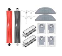 JIYUTQQ regiones Cepillo Lateral Principal, Cubierta del Cepillo Principal, Filtro HEPA, mopa, Bolsa for Polvo, Compatible con Roborock S8 MaxV Ultra, Accesorios for Robot barredor(Set 03)