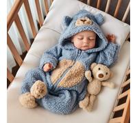 JIZHI 20 Pulgadas Muñecas Bebes Reborn - Realista Bebé Niño con Cuerpo de Algodón - Originales Muñecos para Niños Edad 3+