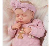 JIZHI Muñecas Reborn Bebés Niña Recién Nacida Negra