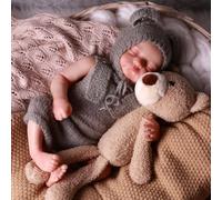 JIZHI Muñecas Reborn Niño - 18 Pulgadas Realistas Bebé con Cuerpo de Vinilo - Bebe Muñecos Lavable con Accesorios, Primer Regalo de Muñeca para Niños a Partir de 3 Años
