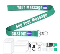JJ GRADGOWN 5-1000 Piezas Lanyards Personalizados, Cordones Personalizados con Logotipo/Foto/Texto/Nombre para Oficina, Escuela, Evento - A Granel para Eventos/Uso Corporativo