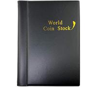 JJ PRIME - Album Monedas Euro 120 Bolsillos | Album Monedas Coleccion | Album para Monedas De Coleccion | Clasificador De Monedas | Album Coleccion Monedas | Album Monedas 2 Euros (Negro)