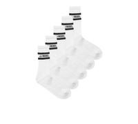 JJ rebel Calcetines de tenis Jrebrebel para hombre, 5 unidades, Blanco, Talla única