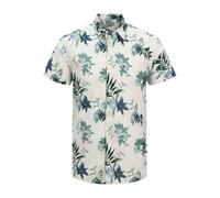 JJ Rebel Camisa 'JREBBASTIAN' azul claro / petróleo / verde oscuro / blanco M azul claro / petróleo / verde oscuro / blanco