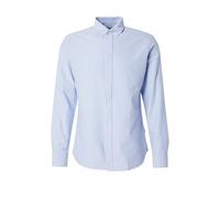JJ REBEL Jreboscar Camiseta LS Noos Camisa, Color Azul, S Hombres