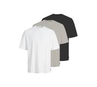 JJ Rebel Camiseta 'JREB' beige oscuro / negro / blanco M beige oscuro / negro / blanco