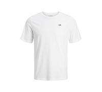 JJ REBEL Camiseta para Hombre con Logotipo de Jrebrebel SS Crew Neck Noos, Blanco, XS