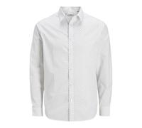 JJ REBEL Camiseta para Hombre Jrebgavin AOP LS, Blanco, M