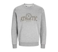 JJ REBEL Jrebandrew-Sudadera con Cuello Redondo, Gris (Light Grey Melange), L para Hombre