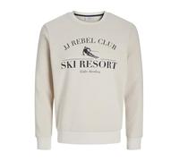 JJ REBEL Jrebandrew-Sudadera con Cuello Redondo, Moonbeam, S para Hombre