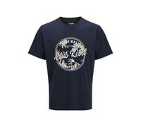JJ REBEL Jrebbastian Flower Shape tee SS O-Neck, Sky Captain, L