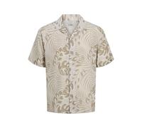 JJ REBEL Jrebbloom Resort Shirt SS, Moonbeam, L