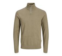JJ REBEL Jrebcallum Knit Half Zip, Vajilla, L para Hombre